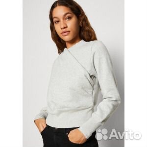 Толстовка Nike Drape Crew, серый вереск