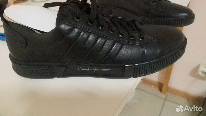 Мужские кожаные кеды