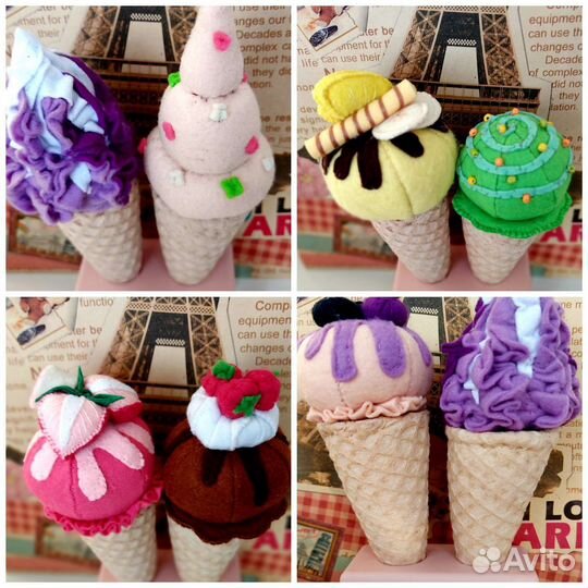 Сладости из фетра