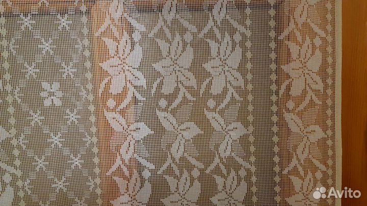 Тюль новая белая