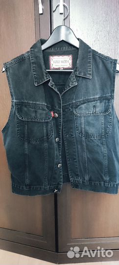 Жилет джинсовый женский