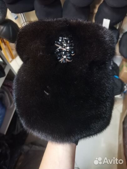 Берет норковый новый