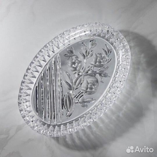 Блюдо «Роза», хрусталь