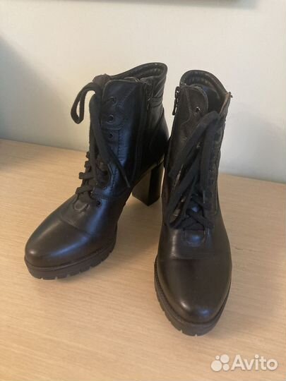 Ботильоны кожаные