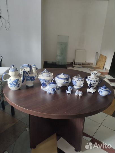 Гжель СССР посуда