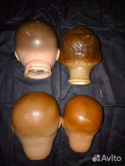 Головки кукол ГДР клейма на фото