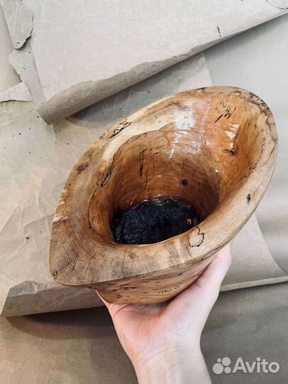 Ваза из массива граба