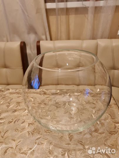 Аквариумы круглые стеклянные новые на 5 и 7 л