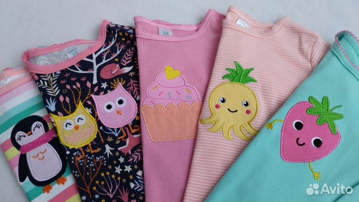 Лонгсливы для девочек Carters love