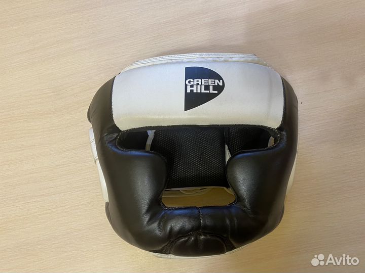 Боксерский шлем «green hill super» черный