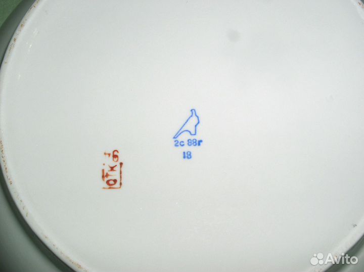 Супница и блюдо большое (незабудки) Дулево, СССР