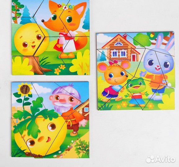 Пазлы деревянные игрушки