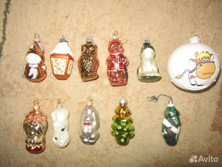 Елочные игрушки стекло