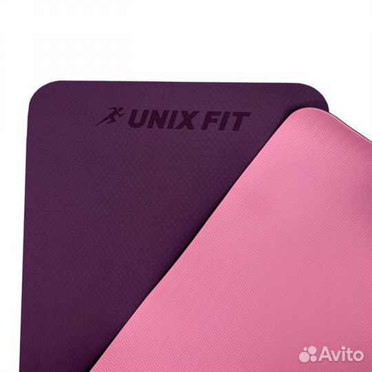 Коврик для йоги и фитнеса unix Fit двусторонний, 1