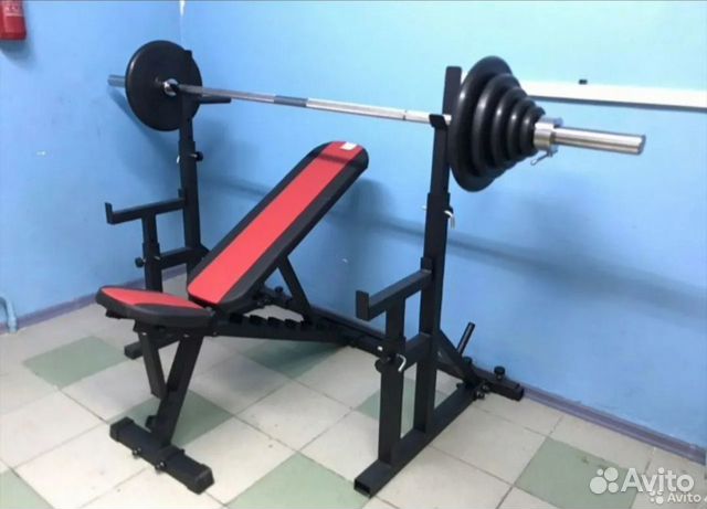 Стойка + штанга 100 кг Олимпийская