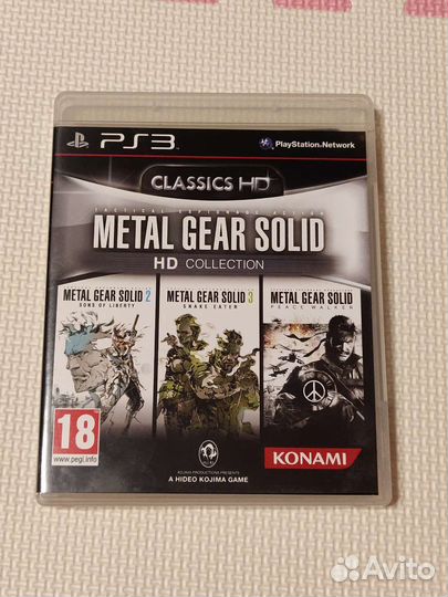 Metal Gear Solid HD Collection диск PS3