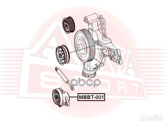 Натяжитель ремня mbbt001 asva