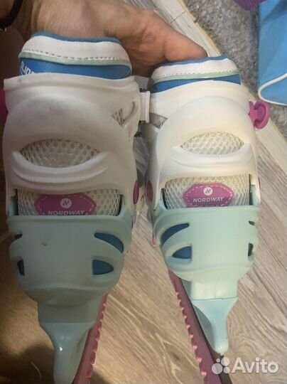 Коньки детские раздвижные р.26-31