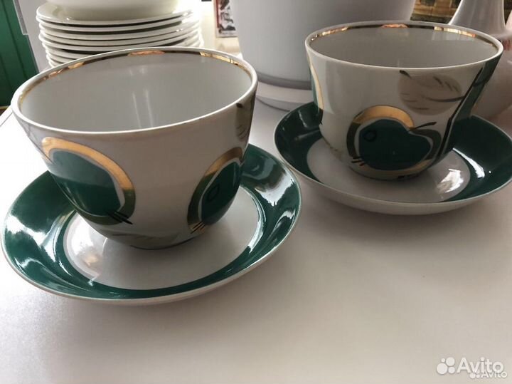 Чайные пары, чашки, бокалы СССР