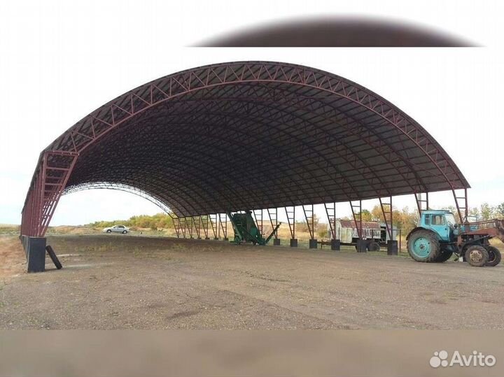Ангар 15х60м. / Зернохранилище Тип В