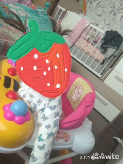 Детская кровать с маятником и матрасами