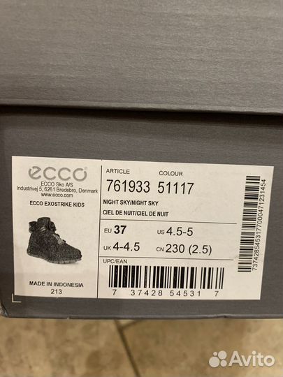 Ботинки для мальчика ecco 37