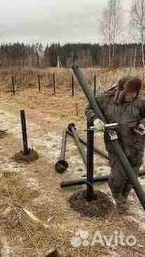 Винтовые сваи Монтаж винтовых свай