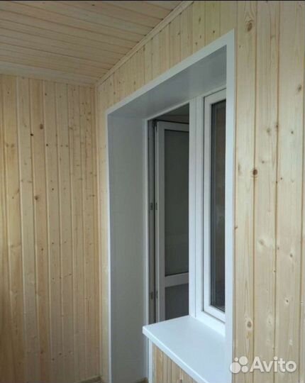 Отделка балконов деревянной вагонкой