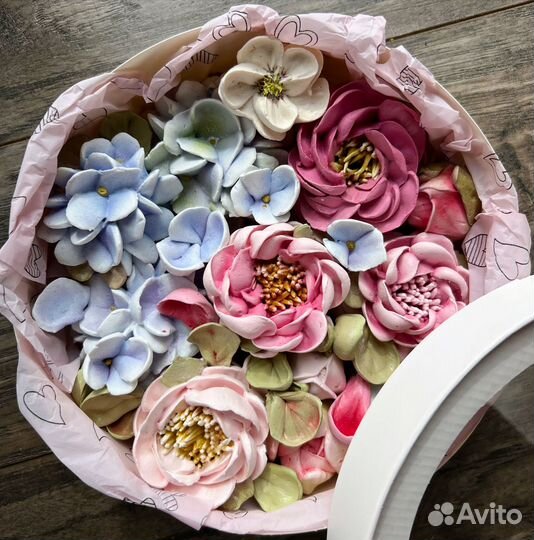 Зефирные цветы / букет из зефира