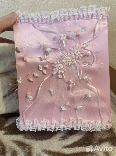 Коробка для денег на свадьбу и ползунки для денег