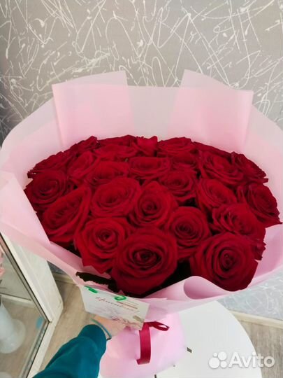 Букет из 15 роз 70 см