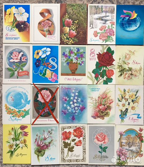 Открытки СССР 8 марта