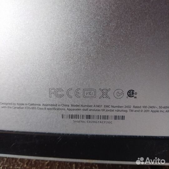 Apple thunderbolt display 27