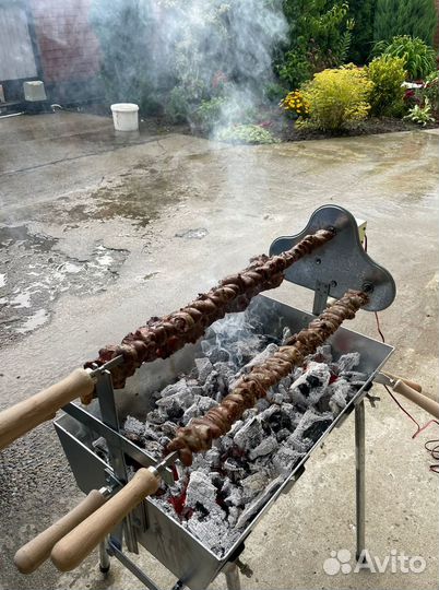 Мангал автоматический угольный