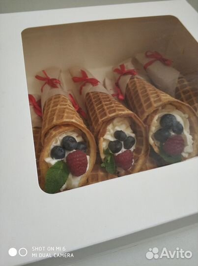 Вафельные рожки