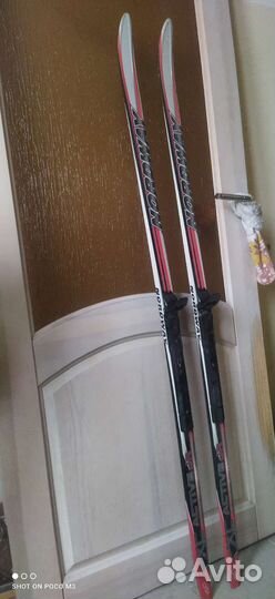 Лыжи беговые с креплением SNS длина 150см конек