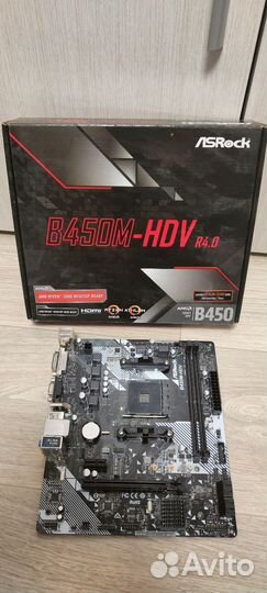 Материнская плата Asrock b450-hdv r4.0