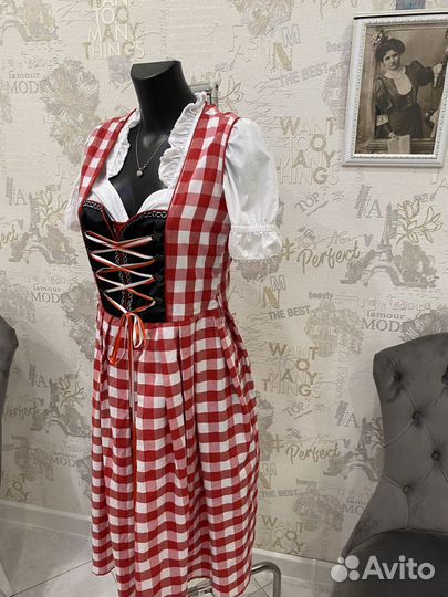 Винтажный баварский сарафан 46-48р