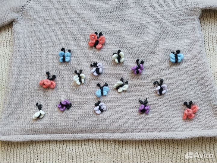 Кофточка для девочки вязаная hand made, 62-68