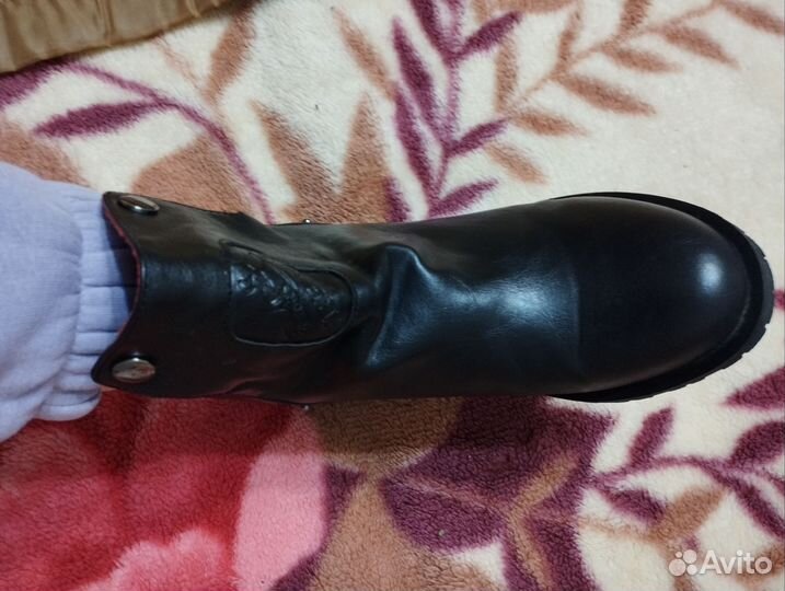 Кожаные сапоги трансформер 2 в 1ом