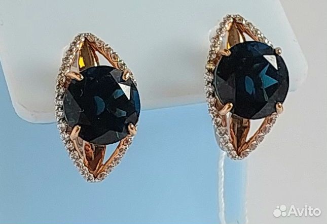 Продам золотые серьги