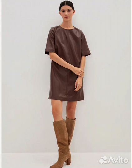 Платье экокожа (новое)