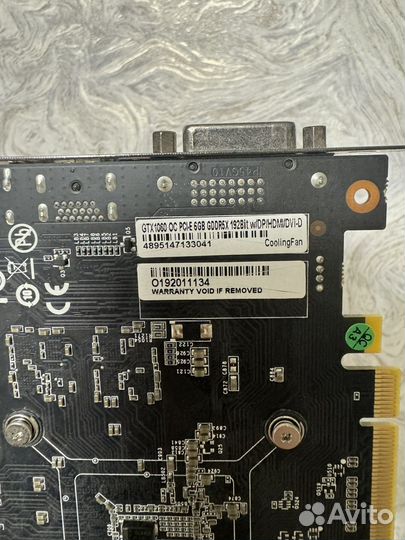Видеокарта GTX 1060 6GB gddr5X KFA2