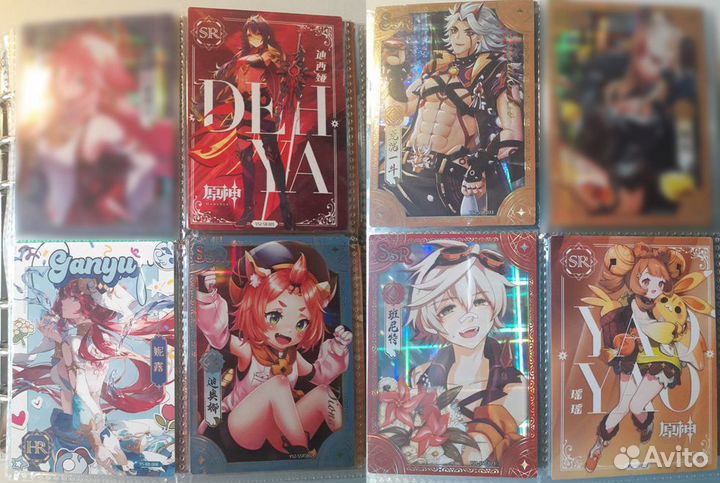 Коллекционные карточки genshin impact