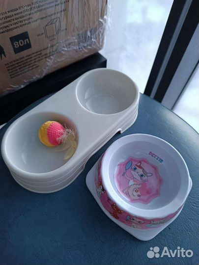 Лоток, совок, миски, пеленки