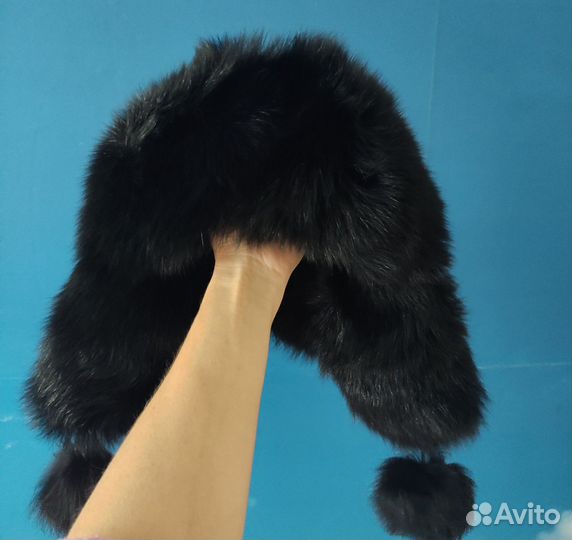 Шапка ушанка женская натуральный мех