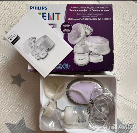 Молокоотсос avent электрический