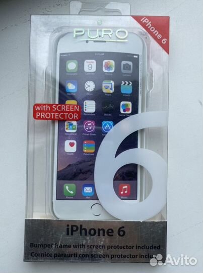 Бампер iPhone 6+ пленка защитная