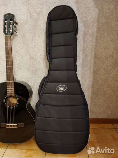 Акустическая гитара Fender CN-60S BLK с чехлом
