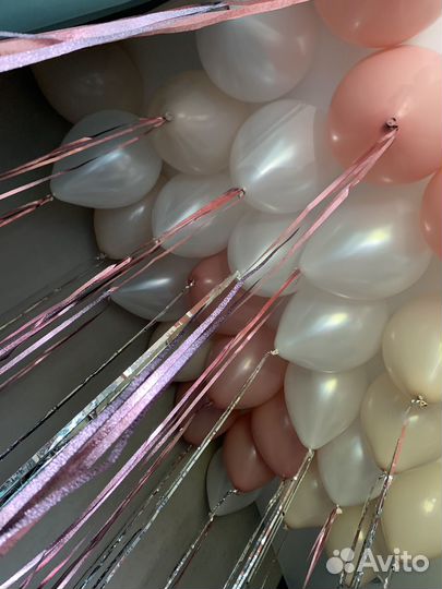 Гелиевые шарики с доставкой под потолок